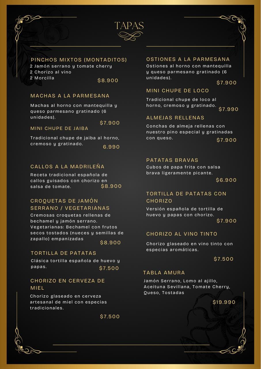 Carta menú página 3